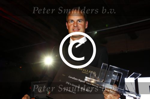 Amsterdam 1 november 2013
Uitreiking van de jfk s greatest man award in de harbour club.
Winnaar Frank de Boer kwam met zijn vrouw Helen