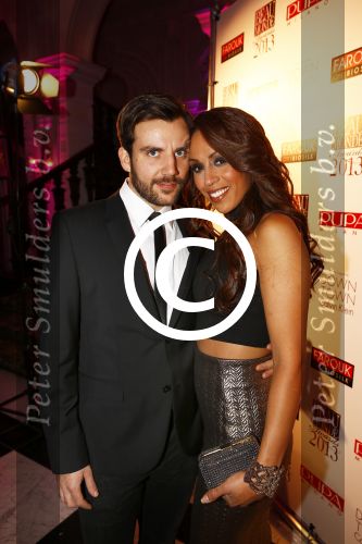 Amsterdam 11 november 2013
Uitreiking van de beau monde awards in het amstel hotel. Glennis Grace met vriend