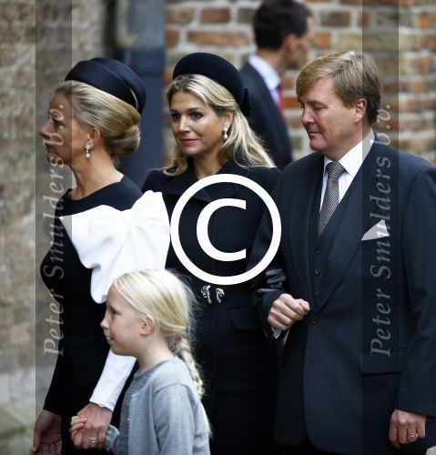 Delft 2 november 2013
Herdenkingsdienst voor prins Friso in de grote kerk in Delft. Koningin Maxima met Koning Willem Alexander