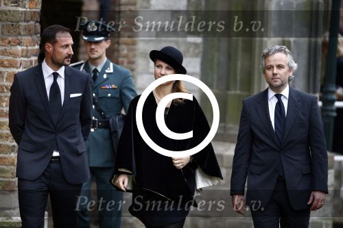 Delft 2 november 2013
Herdenkingsdienst voor prins Friso in de grote kerk in Delft.
Kroonprins Haakon Noorwegen en Prinses Marthe Louise