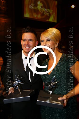 Amsterdam 18 oktober 2013
Uitreiking televizierring in carre . Linda en Johnny de Mol