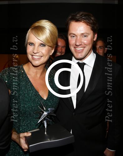 Amsterdam 18 oktober 2013
Uitreiking televizierring in carre . Linda de Mol met vriend Jeroen Rietbergen