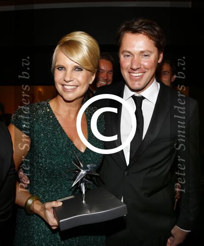 Amsterdam 18 oktober 2013
Uitreiking televizierring in carre . Linda de Mol met vriend Jeroen Rietbergen