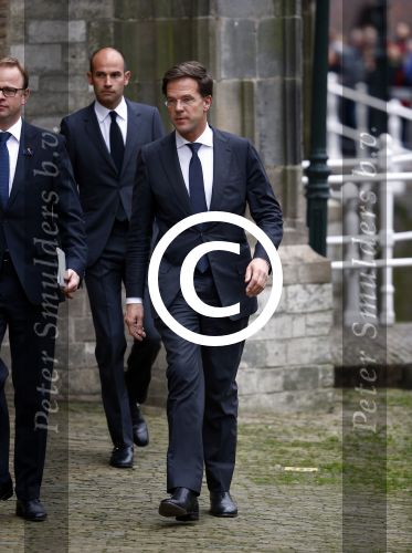 Delft 2 november 2013
Herdenkingsdienst voor prins Friso in de grote kerk in Delft.
Mark Rutte
