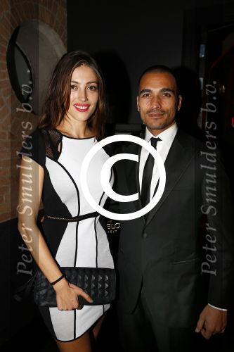 Amsterdam 1 november 2013
Uitreiking van de jfk s greatest man award in de harbour club.
Nadia Palesa met vriend