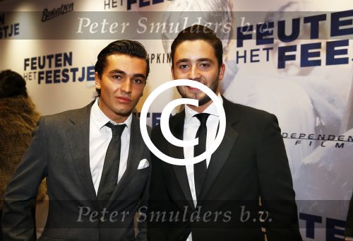 Amsterdam 14 oktober 2013
Premiere Feuten in Tuschinski. nathan Moszkowicz met een vriend