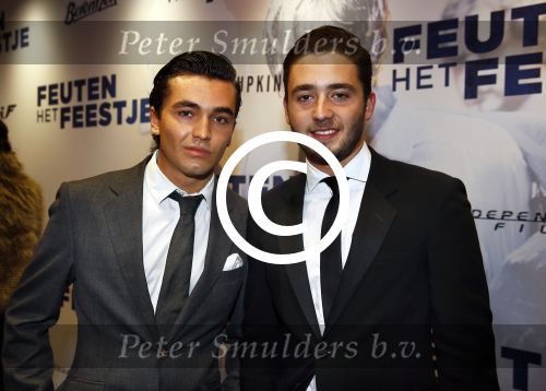 Amsterdam 14 oktober 2013
Premiere Feuten in Tuschinski. nathan Moszkowicz met een vriend