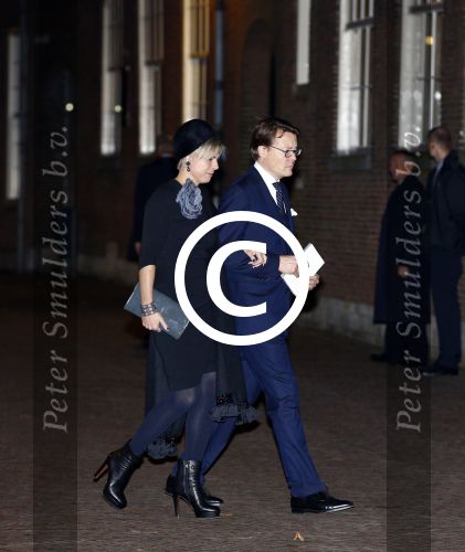 Delft 2 november 2013
Herdenkingsdienst voor prins Friso in de grote kerk in Delft.
Prins Constatijn en Prinses Laurentien