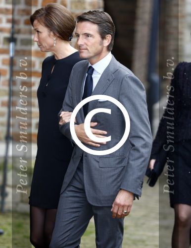 Delft 2 november 2013
Herdenkingsdienst voor prins Friso in de grote kerk in Delft.
Prins Maurits en Prinses Marilene