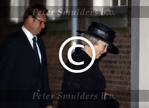 Delft 2 november 2013
Herdenkingsdienst voor prins Friso in de grote kerk in Delft.
Prinses Beatrix