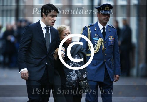 Delft 2 november 2013
Herdenkingsdienst voor prins Friso in de grote kerk in Delft.
Prinses Christina en haar zoon Prins Bernardo en Prinses Juliana