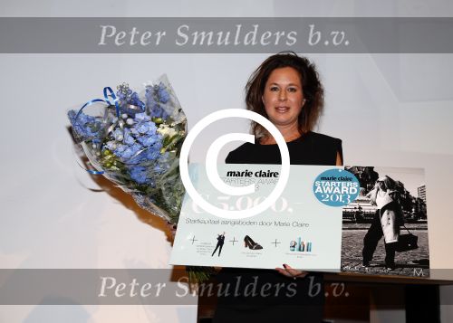 Amsterdam 14 oktober 2013
Jort Kelder en Lauren Verster presenteren de Marie Claire starters award. winnares Sanne Tummers