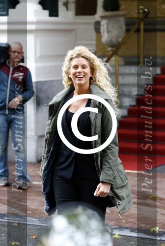 Amsterdam 23 oktober 2013
Susanne Dijksterhuis tijdens opnames luxery tv bij het amstel hotel