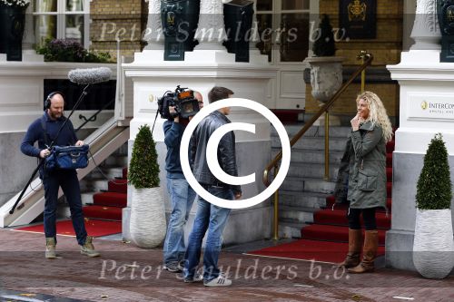 Amsterdam 23 oktober 2013
Susanne Dijksterhuis tijdens opnames luxery tv bij het amstel hotel