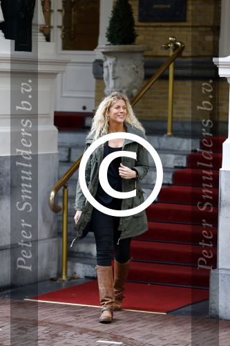 Amsterdam 23 oktober 2013
Susanne Dijksterhuis tijdens opnames luxery tv bij het amstel hotel
