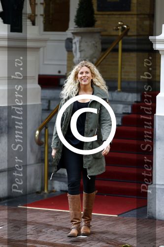 Amsterdam 23 oktober 2013
Susanne Dijksterhuis tijdens opnames luxery tv bij het amstel hotel