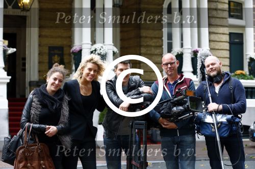 Amsterdam 23 oktober 2013
Susanne Dijksterhuis tijdens opnames luxery tv bij het amstel hotel