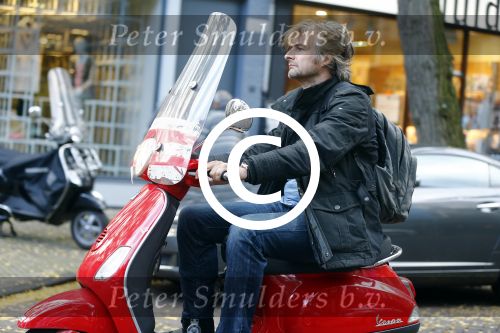 Amsterdam 23 oktober 2013
Victor Reinier op zijn vespa scooter.