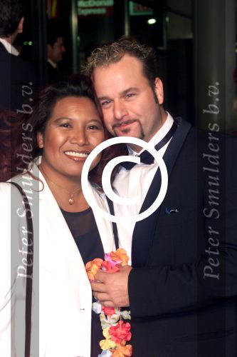 Scheveningen 19 juni 2001
Premiere van Pearl Harbour in het Pathe theater in Scheveningen.
Justine Pelmelay met vriend