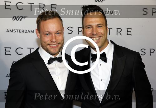 Amsterdam 28 oktober 2015
Premiere James Bond spectre in Tuschinski. Barry Phaff met vriend