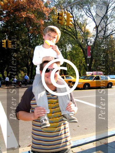 New York, 3 November 2003
Bickel Krabbe, Martijn Krabbe en Amanda Krabbe na de marathon van New York