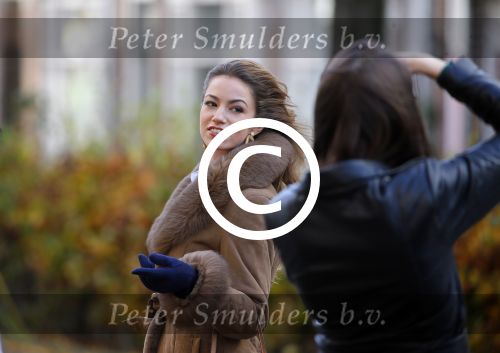 Amsterdam 13 november 2015
Christie Bokma de vriendin van Rafael v d Vaart wordt gefotografeerd door Dagmar lap. Christie werkt voor Stella Agency.