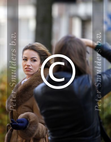 Amsterdam 13 november 2015
Christie Bokma de vriendin van Rafael v d Vaart wordt gefotografeerd door Dagmar lap. Christie werkt voor Stella Agency.