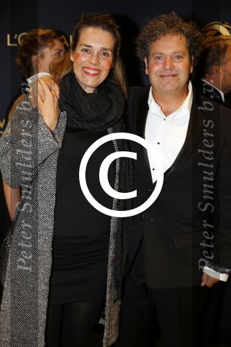 Amsterdam 15 oktober 2015
Uitreiking van de 50e televizierring in carre. Dirk Zeelenberg met vrouw Suus