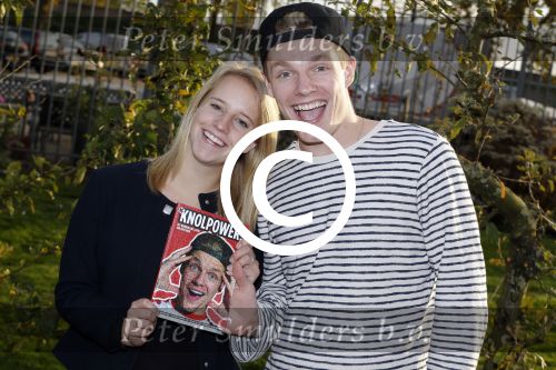 Bunnik 30 oktober 2015
Enzo Knol en zijn vriendin Dee met hun boek