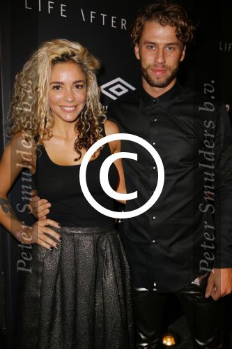 Amsterdam 9 n ovember 2015
Life after football LAF gala in het INK hotel.
Fajah Lourens met vriend en nieuwe tatoo