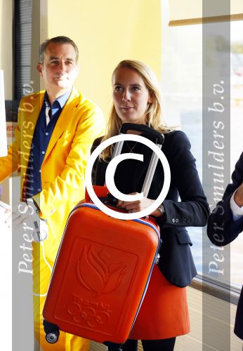 Amsterdam 12 november 2015
Presentatie koffers van de NOC NSF van princess voor Rio 2016 bij restaurant het Bosch. Florentine Ouborg