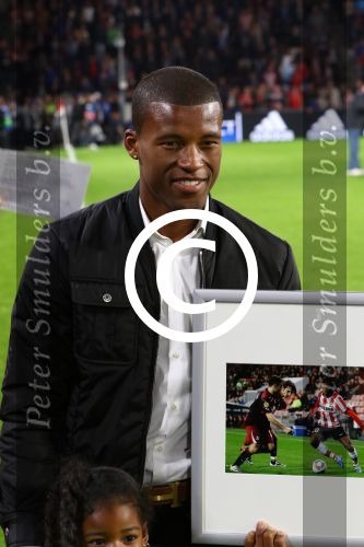 Eindhoven, 15 September 2015
CL 2015/2016
Eerste wedstrijd PSV-Manchester United, eindstand 2-1
Onder de rust werd er afscheid genomen van Giorginio Wijnaldum en zijn dochtertje