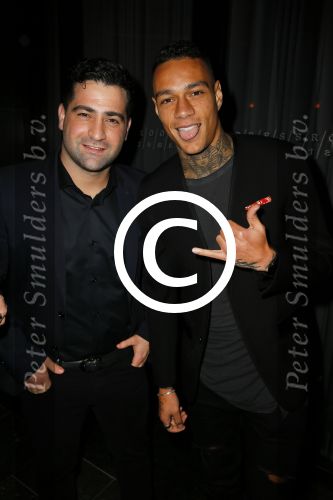 Amsterdam 9 n ovember 2015
Life after football LAF gala in het INK hotel.
Gregory v d Wiel met Hanni Hanna