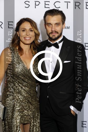 Amsterdam 28 oktober 2015
Premiere James Bond spectre in Tuschinski.
 Heleen van Royen en Bart Meeldijk