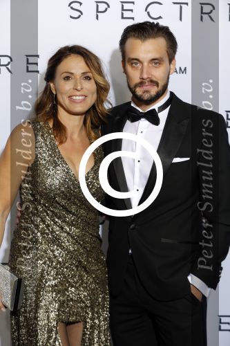 Amsterdam 28 oktober 2015
Premiere James Bond spectre in Tuschinski.
 Heleen van Royen en Bart Meeldijk