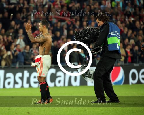 Eindhoven, 15 September 2015
CL 2015/2016
Eerste wedstrijd PSV-Manchester United, eindstand 2-1
Ivo Borkus en Memphis Depay