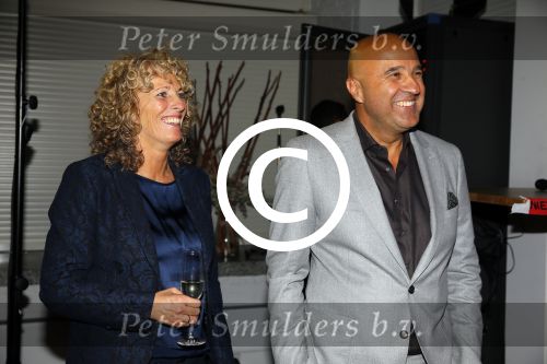 Amsterdam 16 oktober 2015 
Boekpresentatie John v d Heuvel bij de telegraaf. John met zijn vrouw