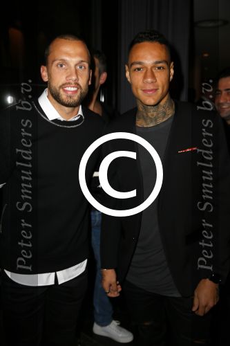 Amsterdam 9 n ovember 2015
Life after football LAF gala in het INK hotel.
Johnny Heitinga met Gregory v d Wiel