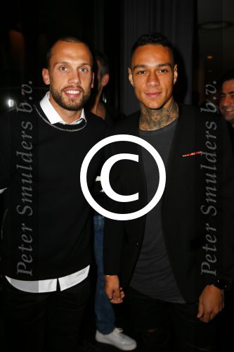 Amsterdam 9 n ovember 2015
Life after football LAF gala in het INK hotel.
Johnny Heitinga met Gregory v d Wiel
