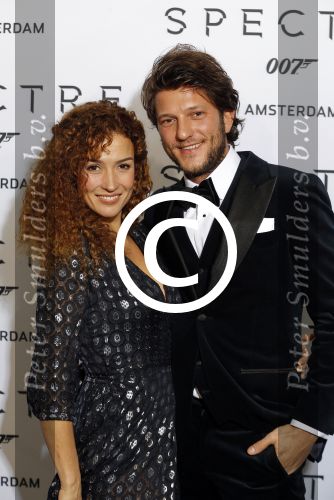 Amsterdam 28 oktober 2015
Premiere James Bond spectre in Tuschinski.
Katja Schuurman met vriend Freek v Noordwijk