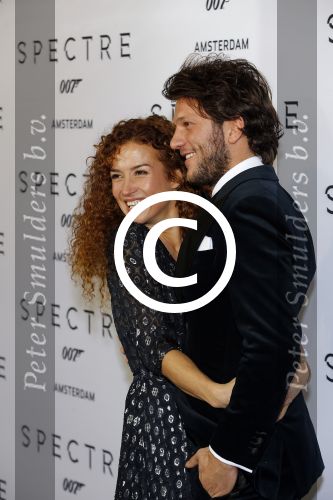 Amsterdam 28 oktober 2015
Premiere James Bond spectre in Tuschinski.
Katja Schuurman met vriend Freek v Noordwijk