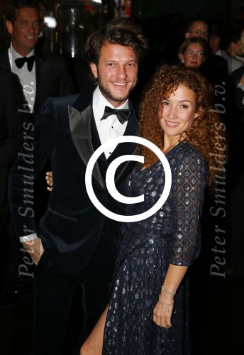 Amsterdam 28 oktober 2015
Premiere James Bond spectre in Tuschinski.
Katja Schuurman met vriend Freek v Noordwijk