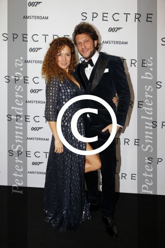 Amsterdam 28 oktober 2015
Premiere James Bond spectre in Tuschinski.
Katja Schuurman met vriend Freek v Noordwijk