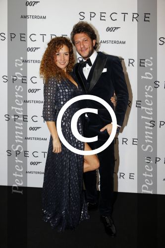Amsterdam 28 oktober 2015
Premiere James Bond spectre in Tuschinski.
Katja Schuurman met vriend Freek v Noordwijk