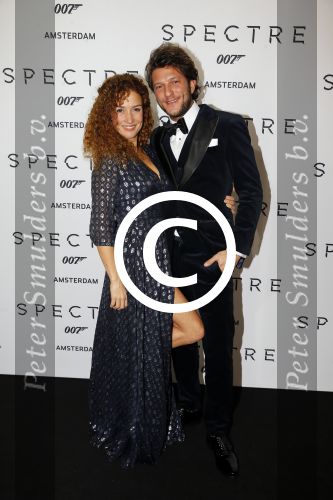 Amsterdam 28 oktober 2015
Premiere James Bond spectre in Tuschinski.
Katja Schuurman met vriend Freek v Noordwijk