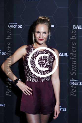 Amsterdam 29 oktober 2015 
Presentatie nieuwe samsung smart watch in samenwerking met BALR. in the harbour club.
Kimberley Klaver