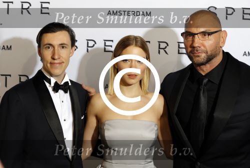 Amsterdam 28 oktober 2015
Premiere James Bond spectre in Tuschinski.
Bond girl Lea Seydoux en Dave Bautiste
