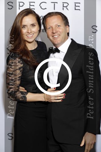Amsterdam 28 oktober 2015
Premiere James Bond spectre in Tuschinski. Michiel Mol met Marloes Mens