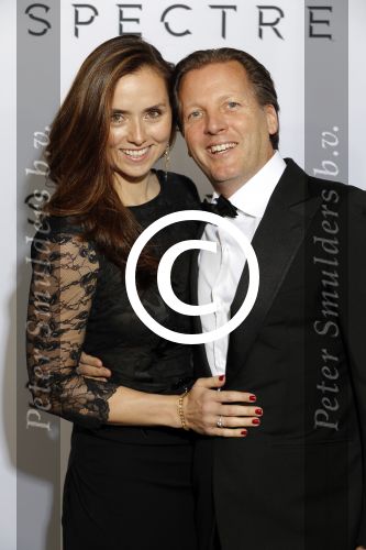 Amsterdam 28 oktober 2015
Premiere James Bond spectre in Tuschinski. Michiel Mol met Marloes Mens