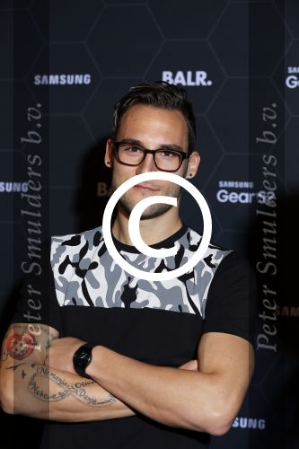 Amsterdam 29 oktober 2015 
Presentatie nieuwe samsung smart watch in samenwerking met BALR. in the harbour club.
Nemanja Gudelj